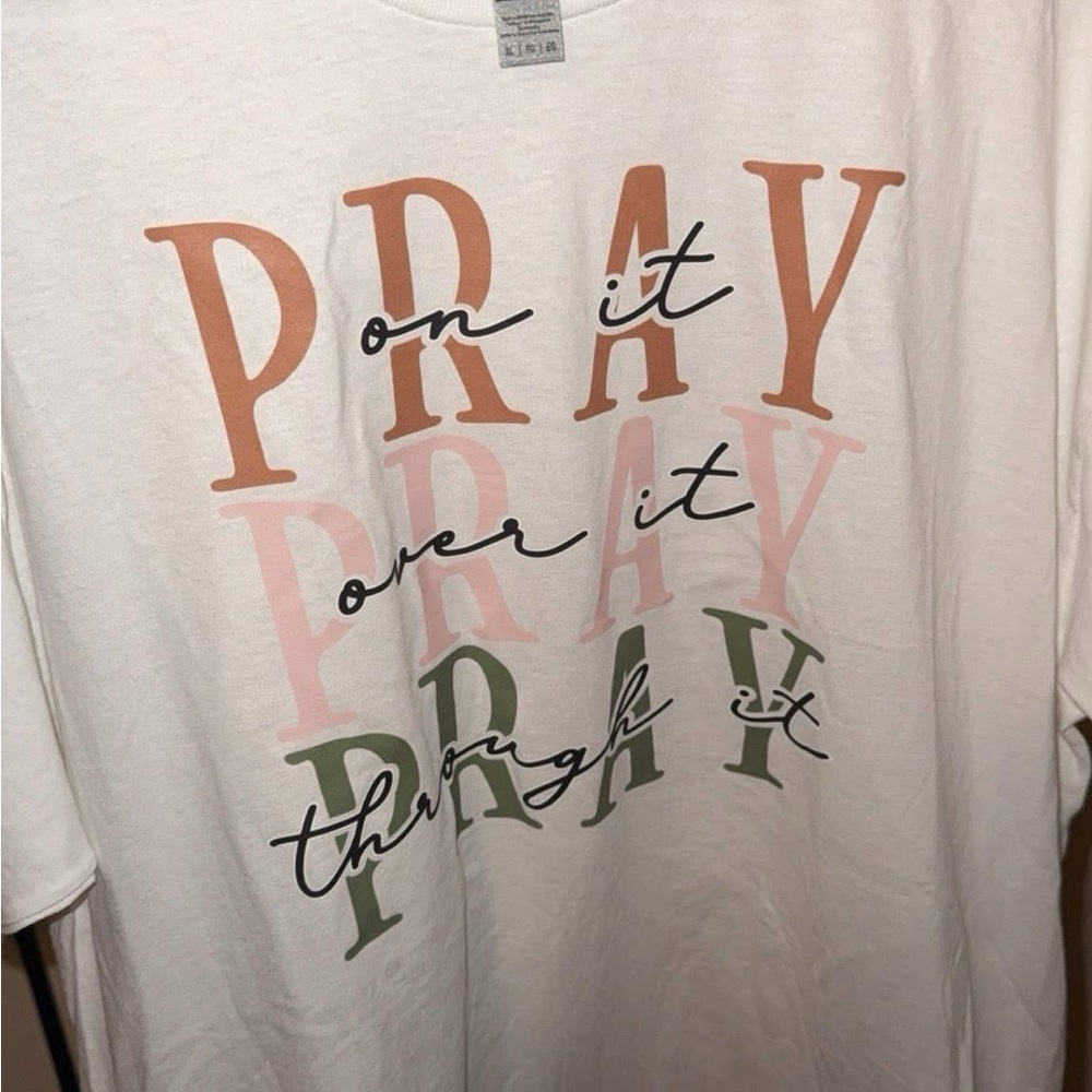 Graphic Tee with Inspirational Text